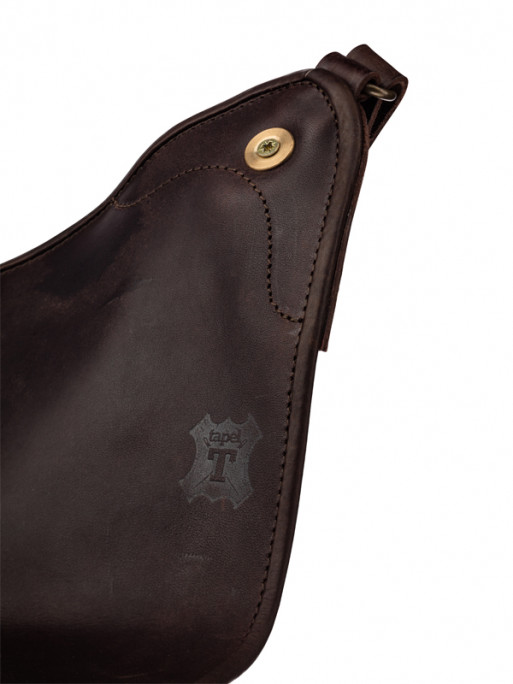 Siège trépied luxe pliant bois Country Sellerie Siège trépied luxe pliant bois Country Sellerie