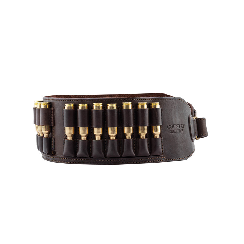 Cartouchière 21 balles cuir gras Country Sellerie