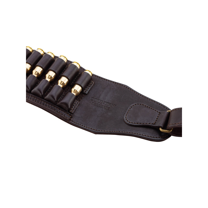 Cartouchière 21 balles cuir gras Country Sellerie