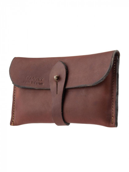 Pochette cuir gras Country Sellerie