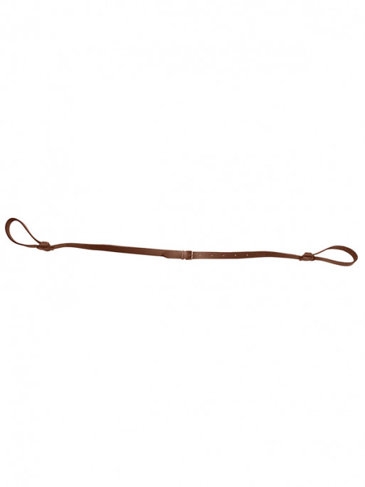 Bretelle cuir pleine fleur double lasso plate Country Sellerie
