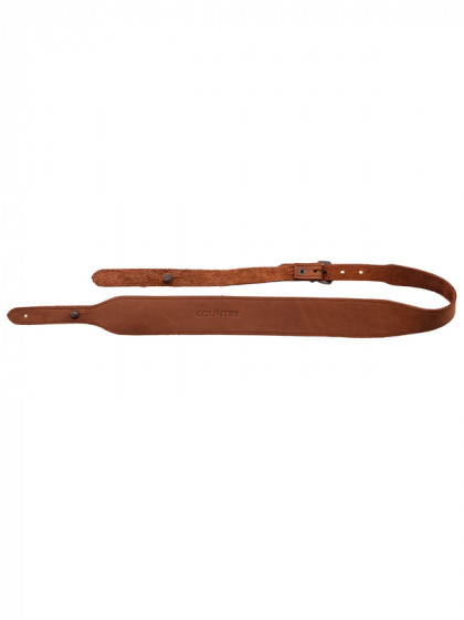 Bretelle carabine croûte de cuir et boutons Country Sellerie
