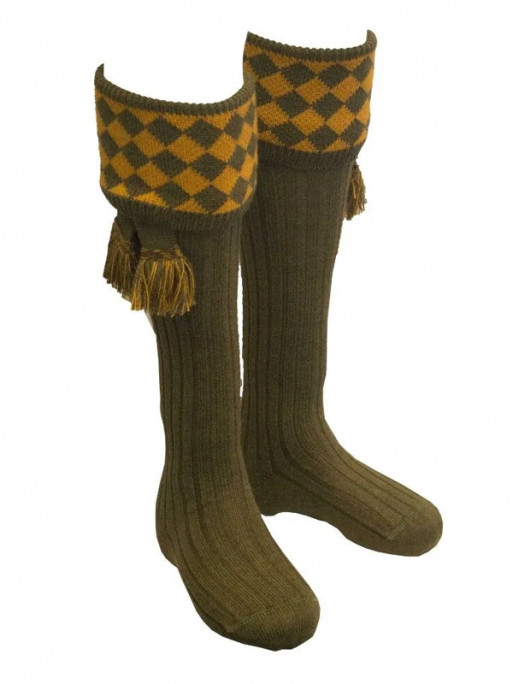 Chaussettes pour knickers Chessboard Shooting Walker & Hawkes