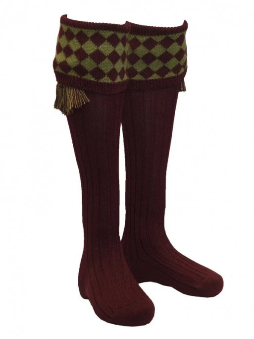 Chaussettes pour knickers Chessboard Shooting Walker & Hawkes