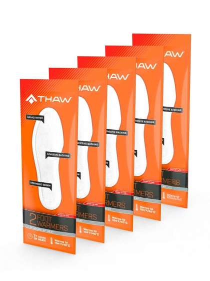 Pack de 5 paires de semelles chauffantes Thaw