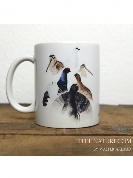 Mug céramique Animaux du monde 'Oiseaux' by Walter Arlaud