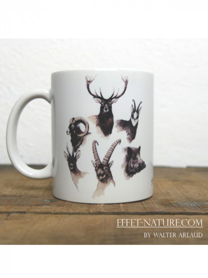 Mug céramique Animaux du monde 'Europe' by Walter Arlaud