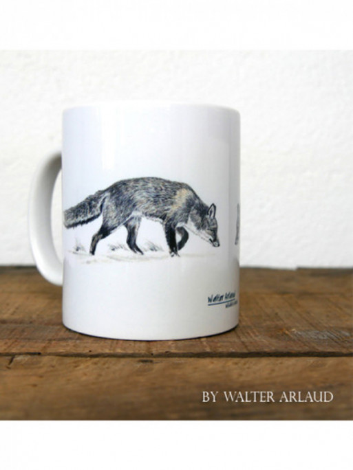Mug céramique Renard by Walter Arlaud