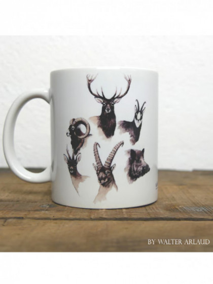 Mug céramique Animaux du monde 'Europe' by Walter Arlaud