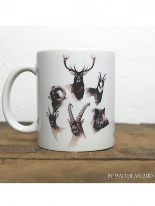 Mug céramique Animaux du monde 'Europe' by Walter Arlaud