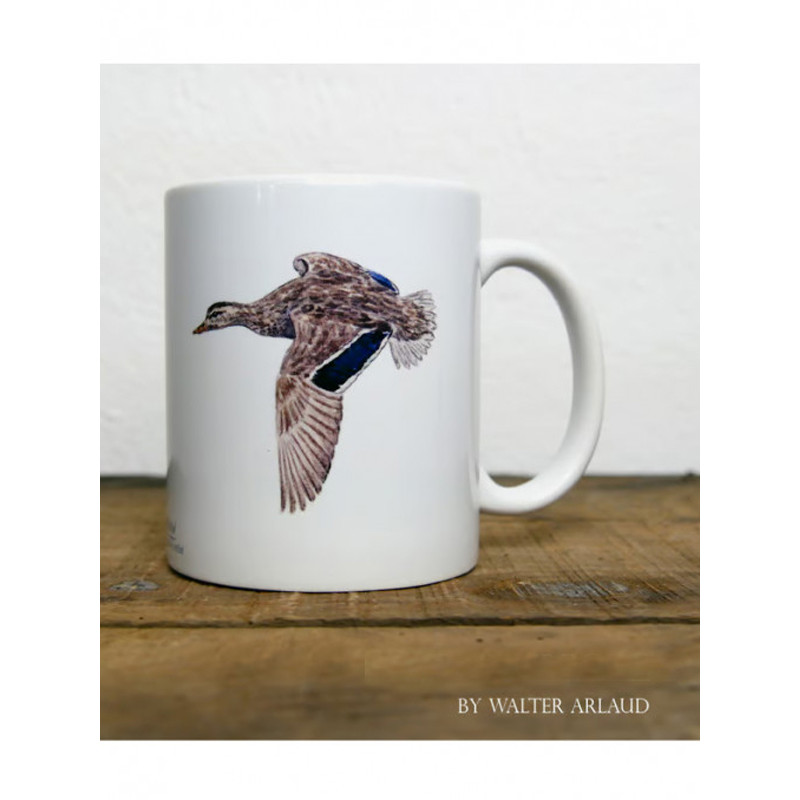Mug céramique Canard Colvert mâle et femelle by Walter Arlaud