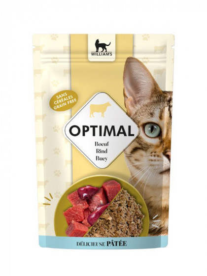 Pâtée pour chat Optimal saumon/hareng 85g William's