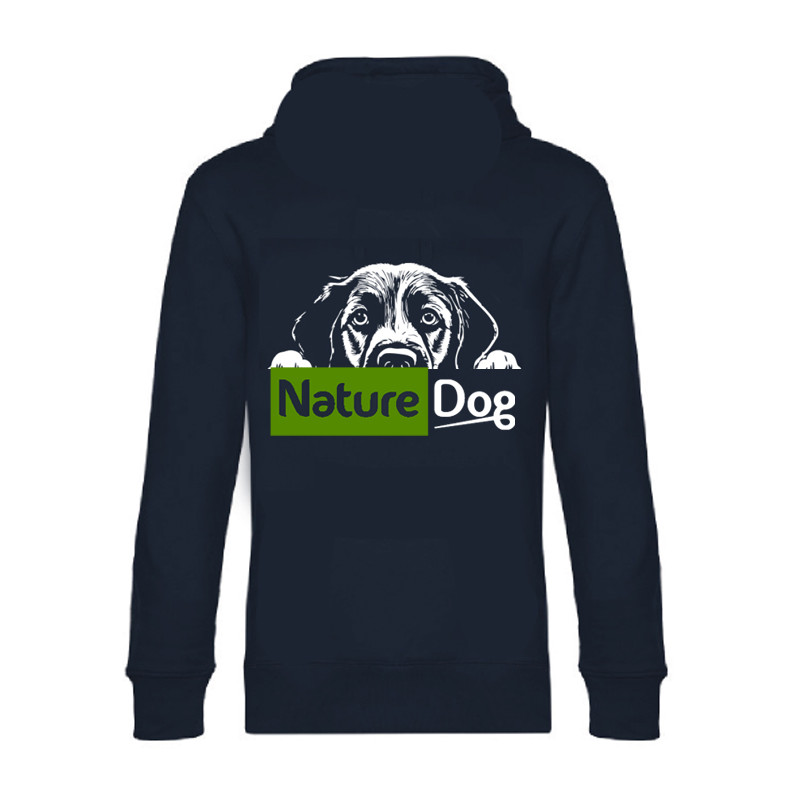 Sweat à capuche 3 chiens femme Nature Dog