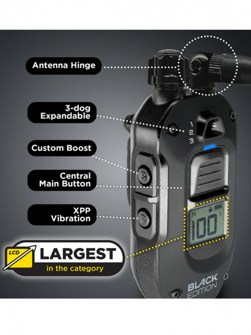 Pack de dressage 1200X Black Edition 1 chien Dogtra