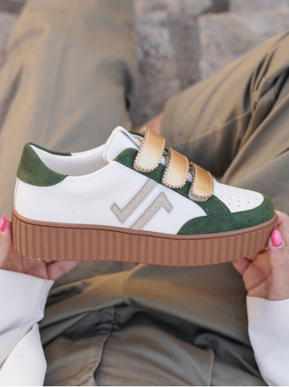 Baskets CL96M kaki gold CL11 Sneakers