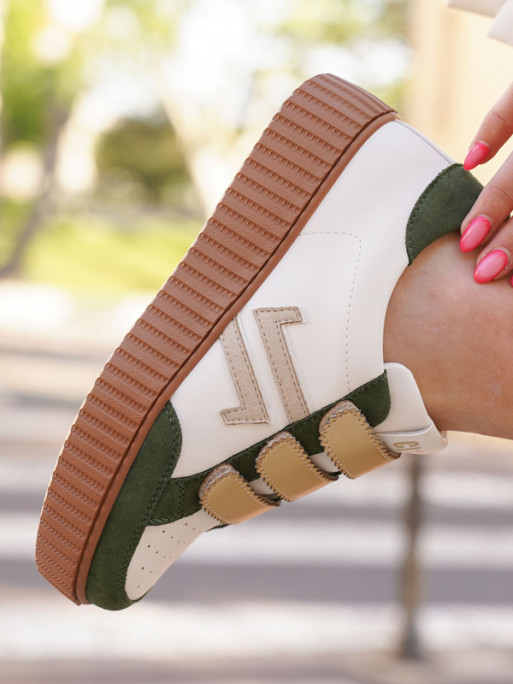 Baskets CL96M kaki gold CL11 Sneakers