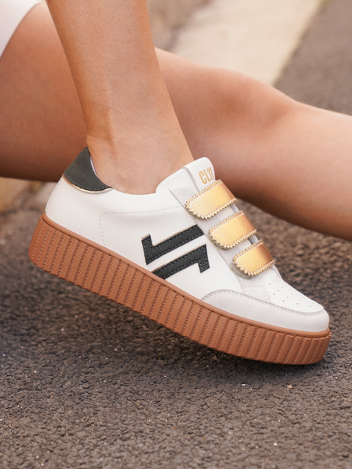 Baskets CL96M détails gold femme CL11 Sneakers