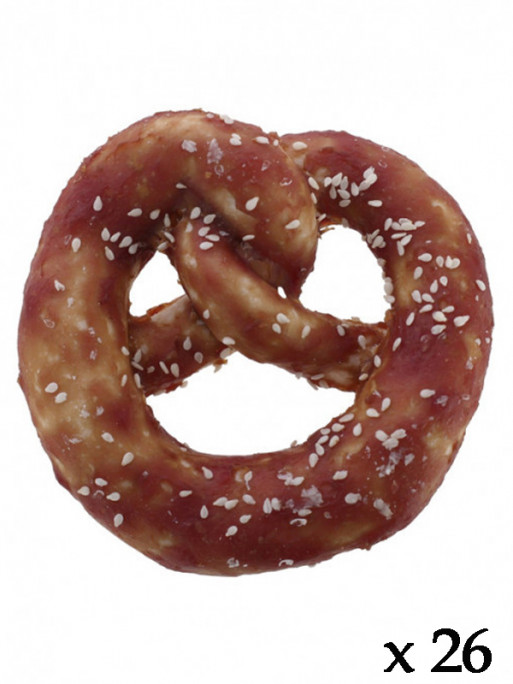 Bretzel de peau de boeuf 75g (lot de 26)