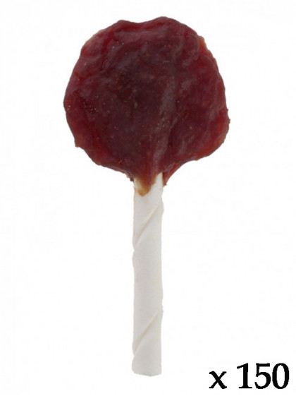 Sucette peau de boeuf avec canard et fromage 20g (lot de 150)