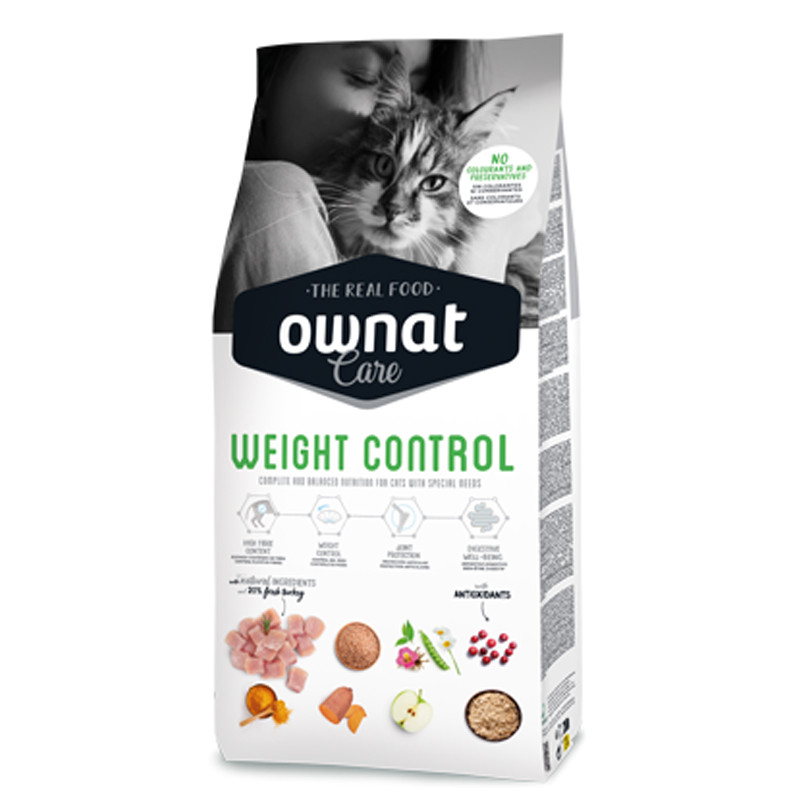 Croquettes Care Weight Control Chats 3kg Ownat