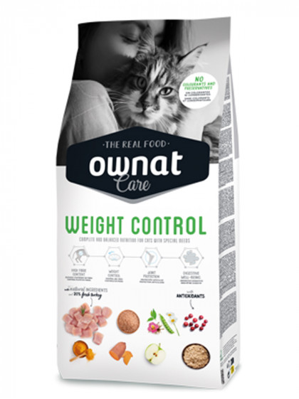 Croquettes Care Weight Control Chats 3kg Ownat