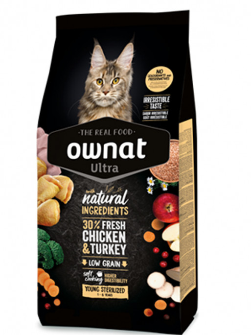 Croquettes Ultra Young Sterilized Chat 3kg Ownat