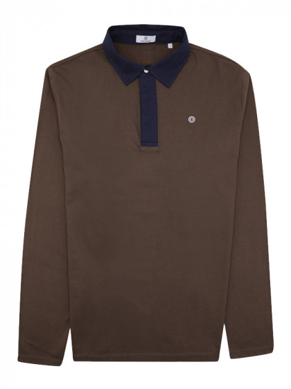 Polo manches longues Bicolore Serge Blanco