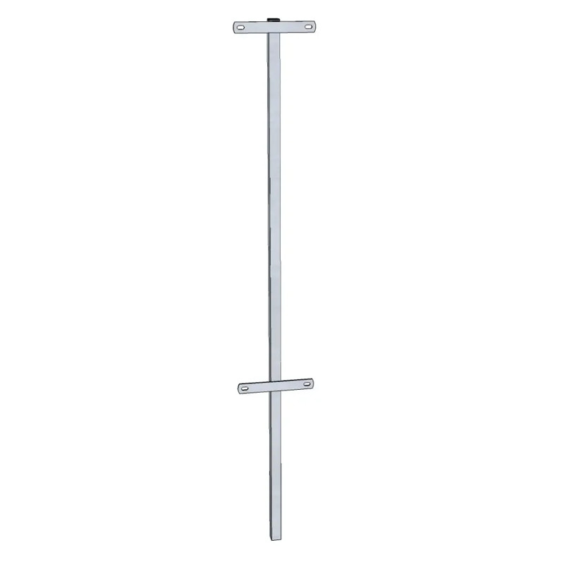 Montant de raccordement à sceller pour panneaux 2m Difac