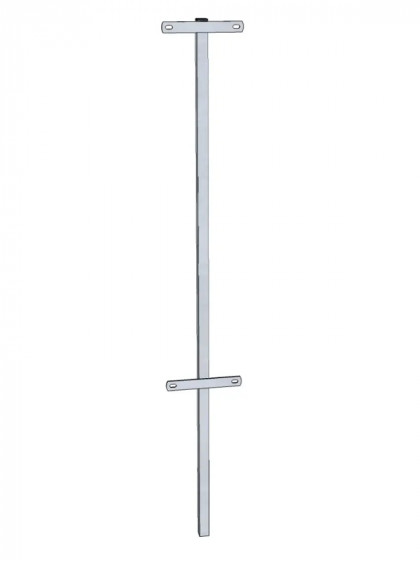 Montant de raccordement à sceller pour panneaux 1m82 Difac