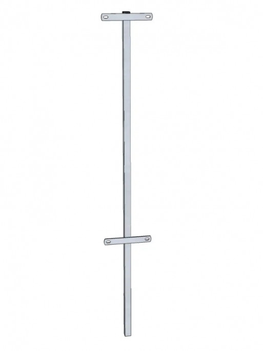 Montant de raccordement à sceller pour panneaux 1m82 Difac