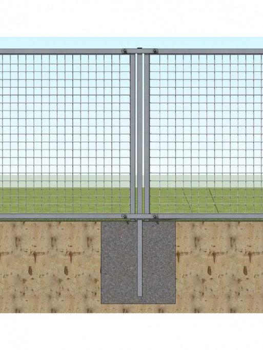 Montant de raccordement à sceller pour panneaux 1m82 Difac