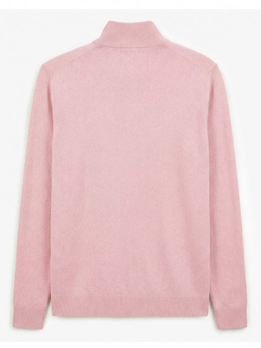Pull col zippé Malo Serge Blanco