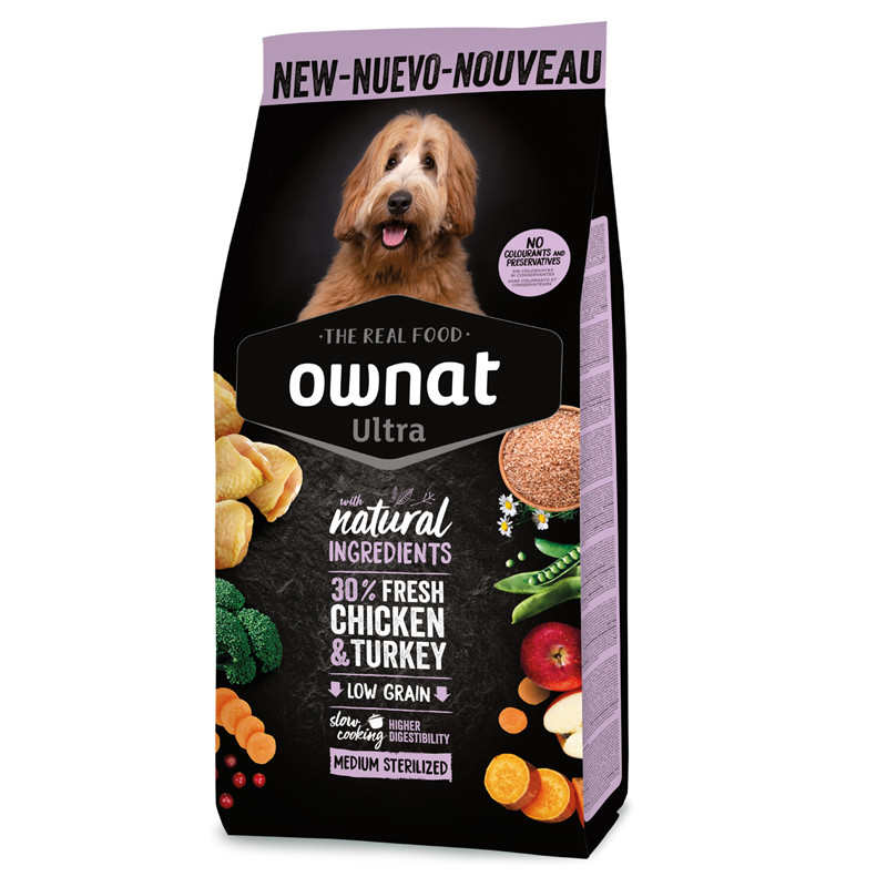 Croquettes Ultra Medium Stérilisé Ownat 12kg