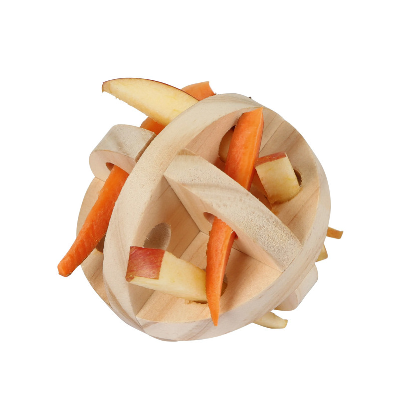 Balle en bois snack pour rongeurs Kerbl