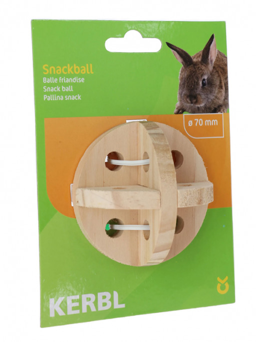 Balle en bois snack pour rongeurs Kerbl