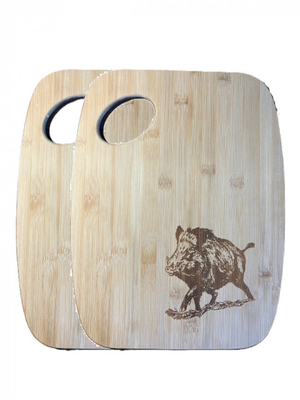 Set planches à découper gravure sanglier Lovergreen