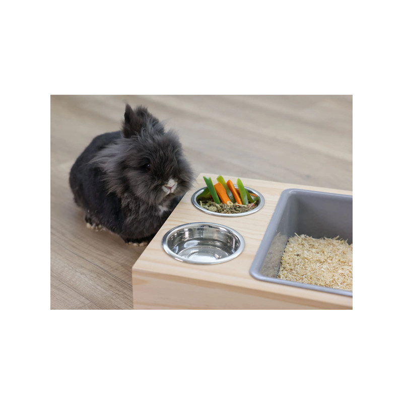 Poste d'alimentation avec boite à creuser Kerbl