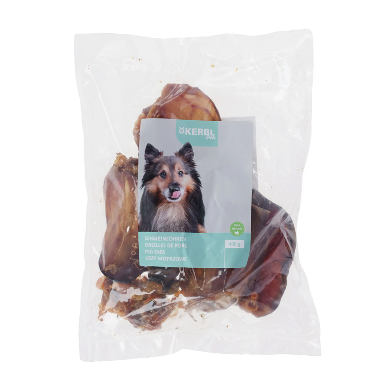 Sachet d'oreilles de porc 400g Kerbl