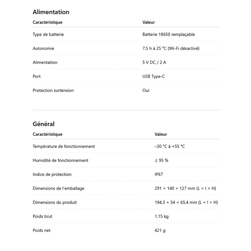 Monoculaire thermique Sirius SA435 Pixfra