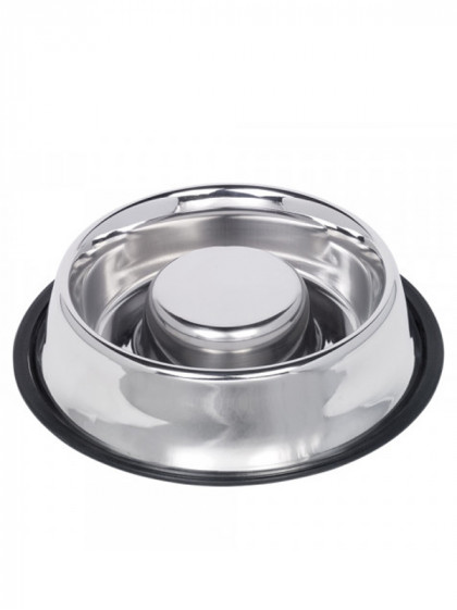Gamelle anti-glouton inox antidérapante Nobby