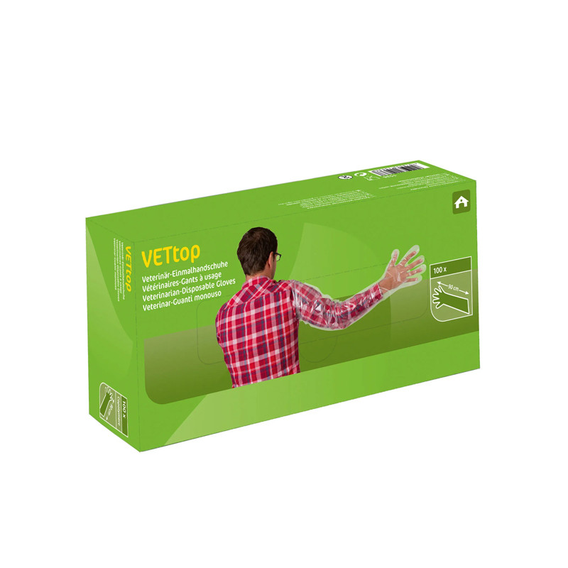 Gants à usage unique x100 VETtop Kerbl