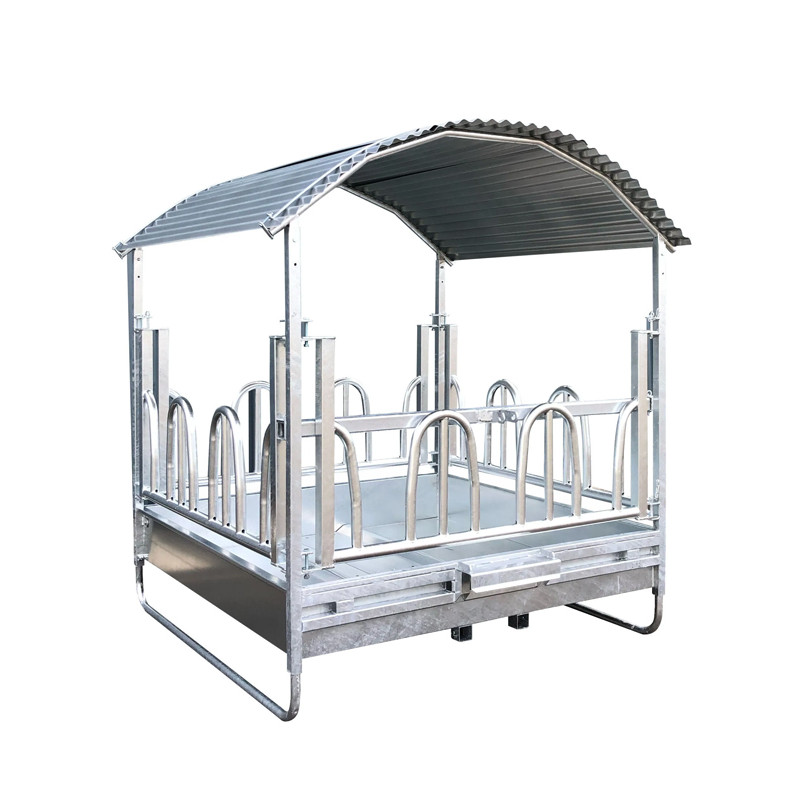 Râtelier carré à arceaux galva 212x212cm 12 places Kerbl