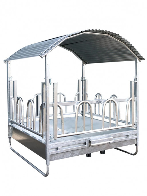 Râtelier carré à arceaux galva 212x212cm 12 places Kerbl