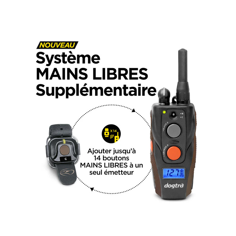 Bouton main libre Handsfree Square Dogtra