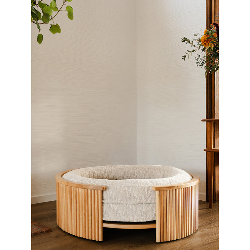 Support Elite Pouf en bois Fantail