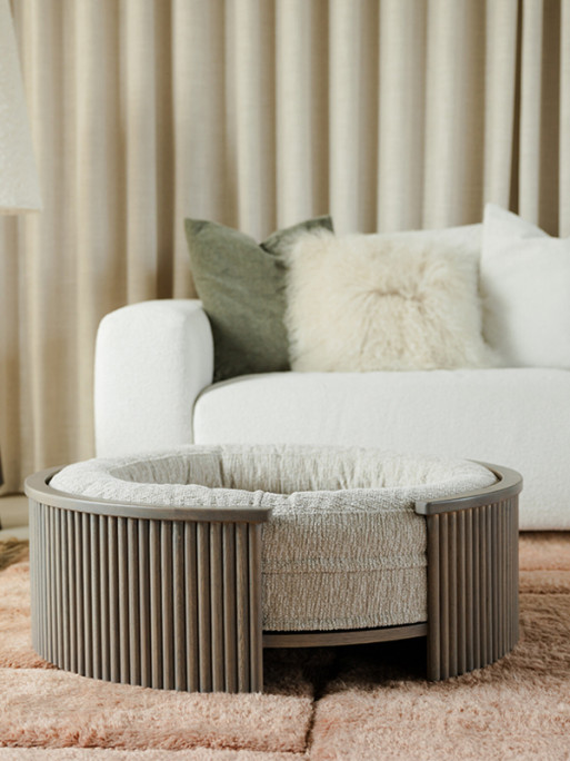Support Elite Pouf en bois Fantail