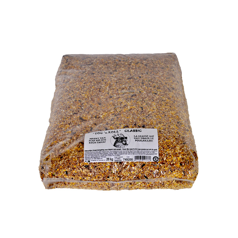 Mélange céréales pour poules 20kg Toc'N Roll