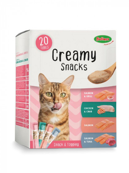 Pack Multi Creamy Snacks Chat x20 300g Bubimex