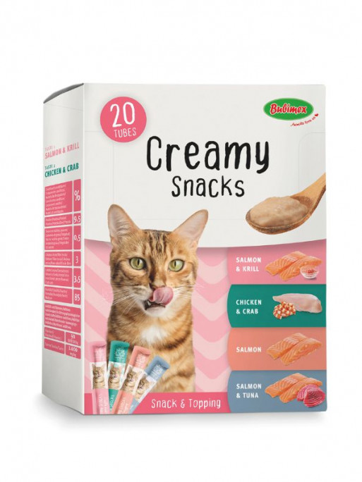 Pack Multi Creamy Snacks Chat x20 300g Bubimex