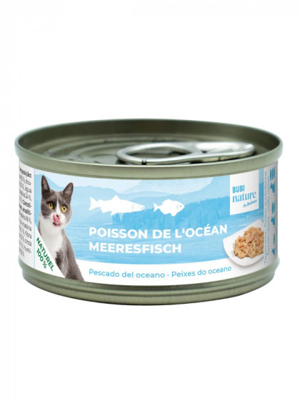Pâtée Bubi Nature poisson de l'océan 70g Bubimex